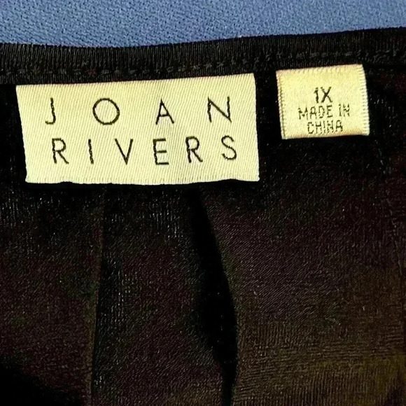 Joan Rivers size 1X black tunic NWOT - Picture 4 of 8